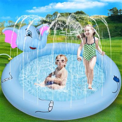 China Watersports Elephant Splash Pad For Kids, Outside Water Toys Inflatable Sprinkler Pool for sale