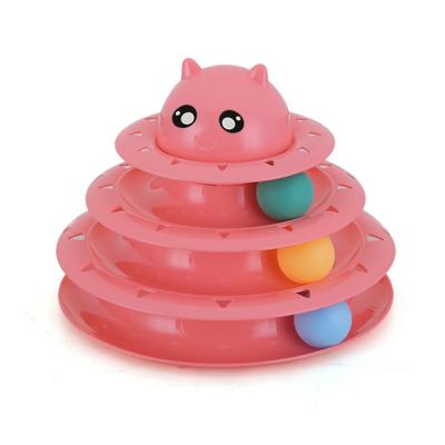 China 3 Viable Circe Interactive Toys Happy Turntable Automatic Level Cat Toy for sale