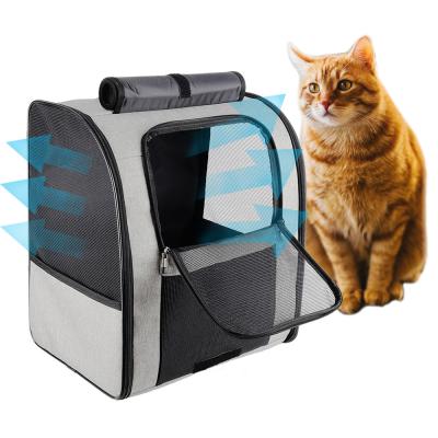 China Breathable Pet Travel Bag , Folding Pet Backpack Outdoor Breathable Travel for sale