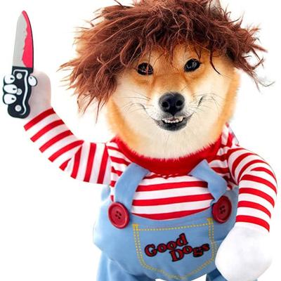 China Viable Dog Costume For Party Big Chucky Dog Halloween Dress-up Halloween Costumes for sale