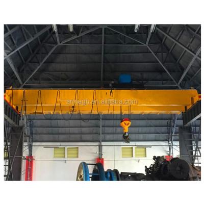 China Bridge Crane Grab Electromagnetic Crane and Crane Double Girder Bridge Cranes overhead for steel for sale