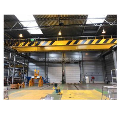 China EOT Electromagnetic Electric Single Girder Overhead Crane Double Girder Bridge Crane Grab Beam Casting Overhead Crane for sale