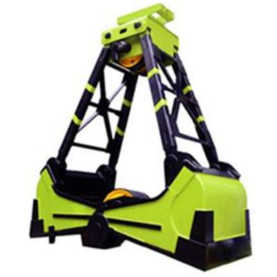 China Clamshell Motor Wire Rope Double Grab Bulk Cargo Beam Grab Bucket Gantry Crane Dry Grab Best Choice for sale