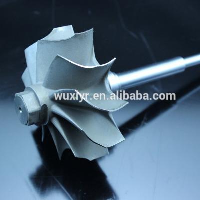 China Turbocharger turbine wheel shaft, turbo shaft and wheel, exhaust wheel general for sale