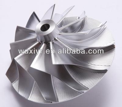 China Aluminum Alloy CNC Fully Machined For Titanium Billet Turbo Compressor Wheel for sale