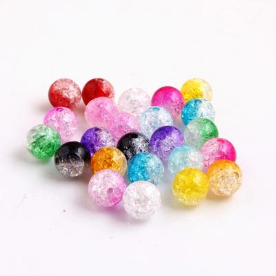 China New Fashion Chunky Double Color AB Crunch Beads Wholesale For Jewelry Making Shinny Acrylic Transparent Beads for sale