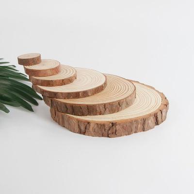 China Europe Christmas Circular Decorative Wood Slices Creative Wooden Slices Pine Wood Slices for sale