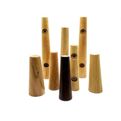 China Modern Conicalness Oak Wood Legs 8cm 10cm 12cm 15cm For Furniture Accessories for sale