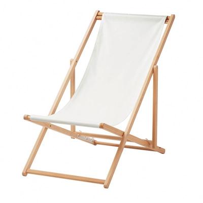 China Factory direct sales durable wooden outdoor folding sofa deck beach chair for sale