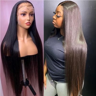 China Wholesale Silky Straight Wave Lace Front Human Hair Wigs Pre Plucked Curly Straight Lace Closure Hair Wig 5x5 5x5 for sale