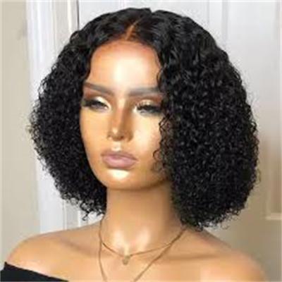 China Curly Bob Short Pixie Cut Lace Wig Curly Curly Hair Wig Bleached Knots Lace Front 13x4 Pixie Wig With Baby Hair for sale