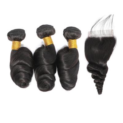 China Wholesale Cheap Straight Brazilian Hair Bundles With Closure Grade 12a UNICE Hair Bundles 100%human Hair Bundles for sale