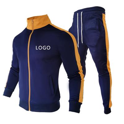 China Logo Wholesale Gym Fitness Trackers Jacket Men Breathable Cheap Custom Anorak Sportswear Training Suits Sport Tracksuit Set for sale