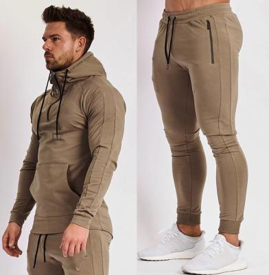 China Brand Breathable Mens Sportswear Non For Autumn Tracksuit Balecianga Menns Male Gym Wear Brown for sale