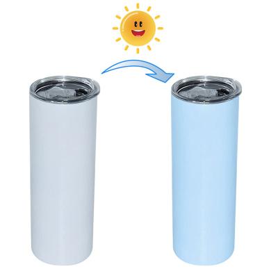 China Modern Amazon Success 20oz UV Color Changing Double Wall Stainless Steel Blanks Sublimation Tumblers for sale