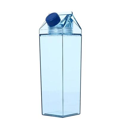 China 2022 500ml Bpa Free Viable Hot Sale Carton Milk Acrylic Plastic Clear Water Bottle For Outdoor Sports Drinking for sale