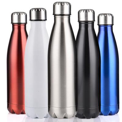 China Sustainable Custom Logo 500ml Cola Shaped Thermal Insulated Stainless Steel Water Bottle Vacuum Tumbler for sale