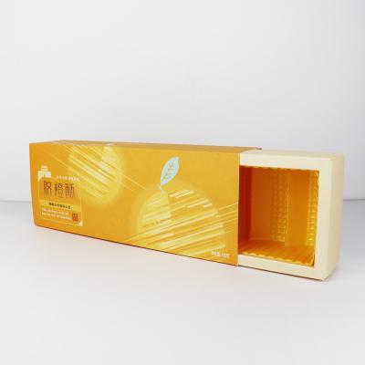 China Reused Materials Logo Printing Recycle Cardboard Chocolate Custom Packaging Sliding Style Gift Drawer Box Paper Box for sale