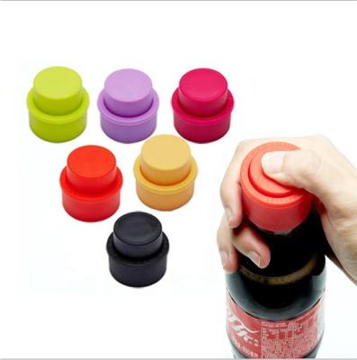 China 2019 Food Safety Hot Inflatable Pump Airtight Seal Cola Bottle Cap Saver Cola Saver Cork Soda Beverage Carbonate Fizzy With Date Dial for sale