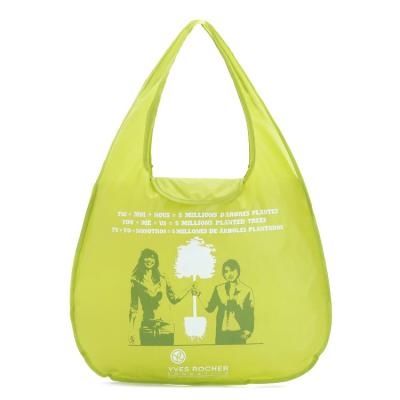 China Wholesale Eco Friendly Foldable RPET Polyester Tote Shopping Bag Custom Reusable Nylon Grocery Bag for sale