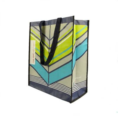 China China Manufacturer Handled Custom Printed Shopping Bopp Laminated Recycled PP Woven Bag for sale