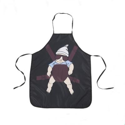 China Promotional Custom Logo Polyester Cleaning Cotton And Waterproof Polyester Long Apron for sale