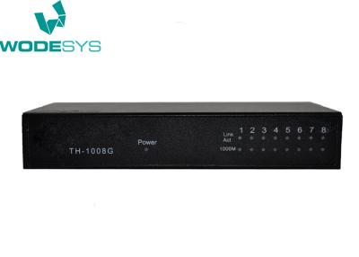 China 8 Port Managed / Unmanaged Gigabit Network Switch Rack Mountable Black Box for sale