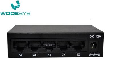 China Portable Unmanaged 5 Port Ethernet Network Switch High Speed Performance for sale