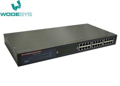 Κίνα Διακόπτης 19 ίντσα 24 λιμένας 10 δικτύων Rackmount Ethernet Unmanaged το /100M προς πώληση