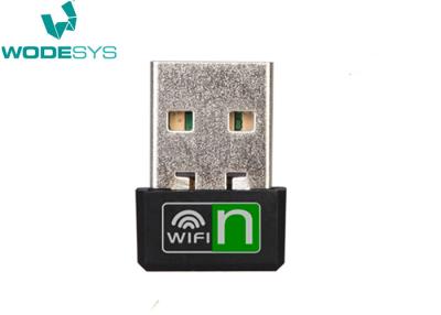 China Black Color Wireless USB WiFi Adapter , USB Wireless Internet Adapter for sale