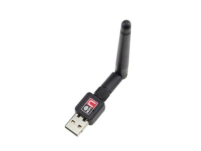 China conector de la velocidad del adaptador de la dongle de la radio USB WiFi de la frecuencia 2.4GHz en venta