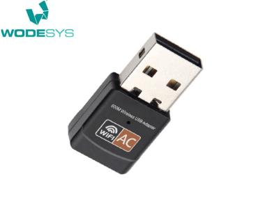 China Wireless 600mbps usb wifi adapter , 802.11 ac wifi dongle for Linux for sale