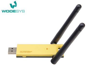 Chine 3,0 dactylographiez 1200Mbps 802,11 le boîtier de protection d'adaptateur à C.A. USB WiFi, la double antenne 2dBi de boîtier de protection sans fil d'Internet à vendre