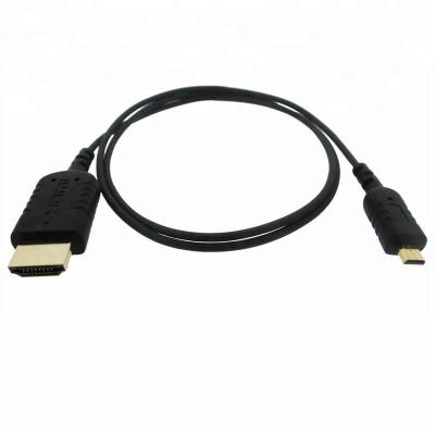 China Ultra Thin Multimedia And Flexible HDMI To Micro HDMI Cable For UAV 0.5m Drone UHD Camera Medical Equipments for sale