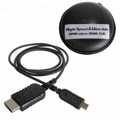 China Multimedia World's Thinnest HDMI to Micro Computer HDMI Cable 0.8m for sale