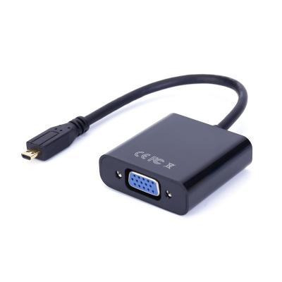 China Multimedia High Quality Micro HDMI To VGA Adapter Converter With Audio And Power for sale