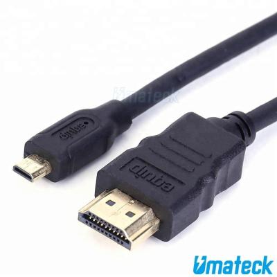 China UMATECK Multimedia Bi-Directional Ultra Thin Mini HDMI to HDMI Cable High Speed ​​HDMI A to C Male to Male Cable for sale