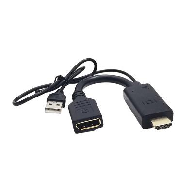 China Gold Plated Support 4K@30Hz USB Powered HDMI To DP DisplayPort 1.2 Cable Adapter Converter H901-2 for sale