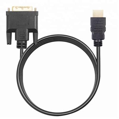 China Best Selling Multimedia 2 Meter DVI-D Dual Link 24+1 To HDMI Converter Cable Gold Plated Black 6.6FT for sale