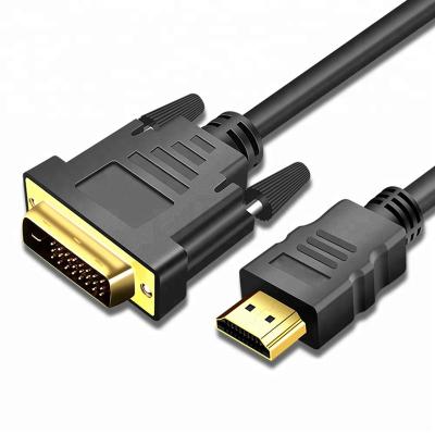 China Multimedia High Speed ​​DVI-D DVI Dual Link 24+1 To HDMI Converter Adapter Cable 5m for sale