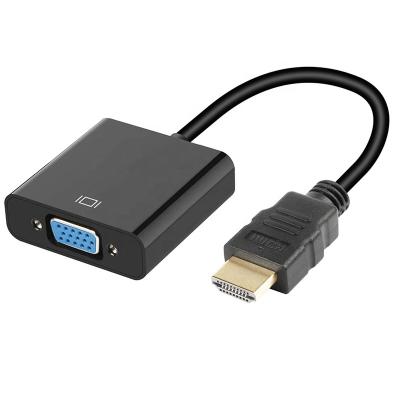 China High Speed ​​Multimedia Support 1080P 3D HDMI To VGA Converter Adapter Cable With Audio And Power for sale