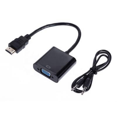 China Multimedia HDMI Male To Female VGA Adapter Converter Dongle With Audio for sale