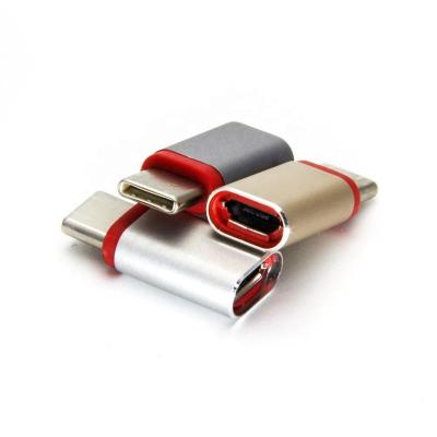 China Male MP3/MP4 Player Aluminum Alloy Case USB 3.1 Type C To Micro USB 2.0 Female Adapter for sale