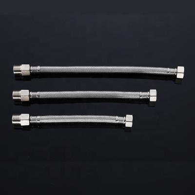 China Modern Brazil Stainless Steel Wire Braided Metal Flexible Coupling Hose For Toilet Water Heater And Angle Valve for sale