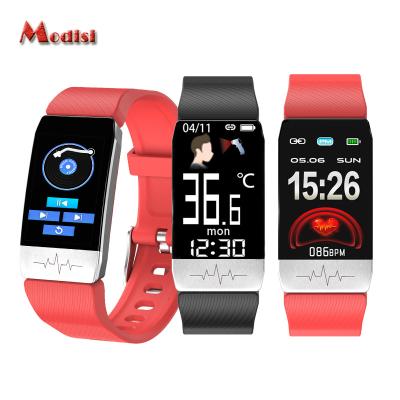 China Touch Screen OEM Smartwatch Body Temperature Smart Watch Waterproof Android Smartwatch Smartwatch Wristband T1S Smart Band for sale