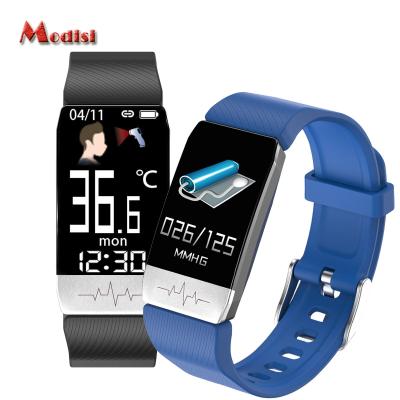 China Touch Screen Sport Smart Watch Android Waterproof Smartwatch Sport Band Body Temperature Smart Watch Smart Wristband for sale