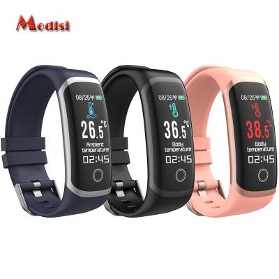 China Touch Screen OEM Smart Watch Manufacturers Thermometer Smart Watch For Girl M4 Fitness Watch Smartwatch 2020 Body Temperature for sale