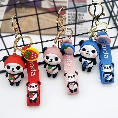 China Wholesale High Quality Creative Cute Panda Creativity Cute Football Key Chain for sale