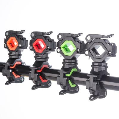 China Hot Selling Bike Bicycle Parts Bicycle Flashlight Holder Bike Recycling Mount For Led Flashlight Torch Clip Clamp for sale