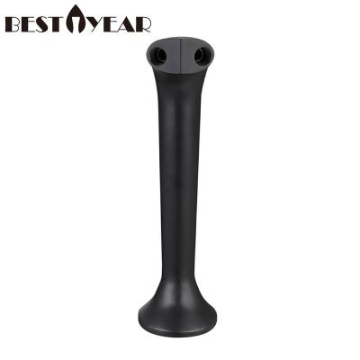 China Stain Friendly High Quality Stock Goods 304 Stainless Steel Wine Pipe 2 Heads Serpentine Black Beer Tower for sale